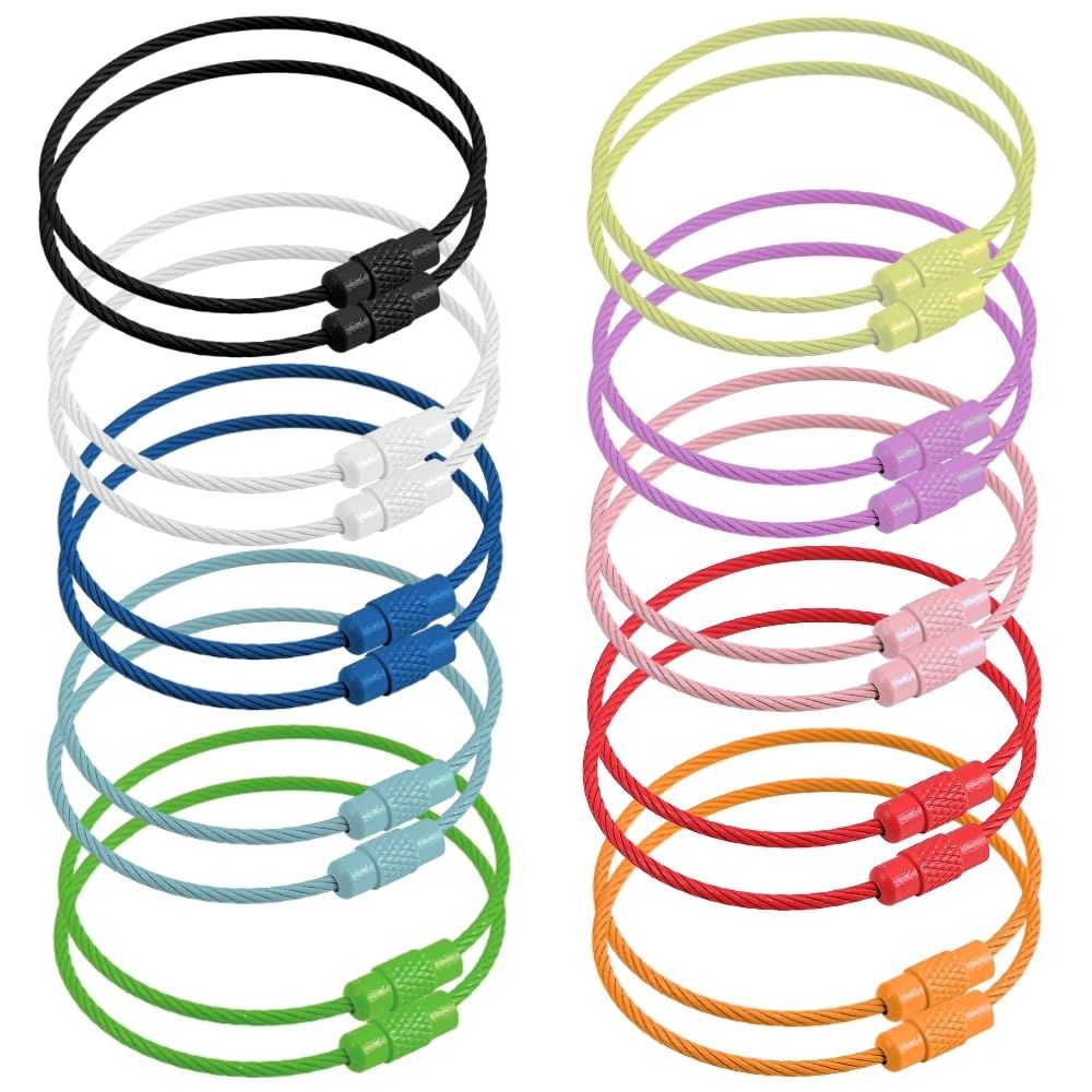 Chicer] ワイヤーリング 【20個セット】 ワイヤーキーホルダー