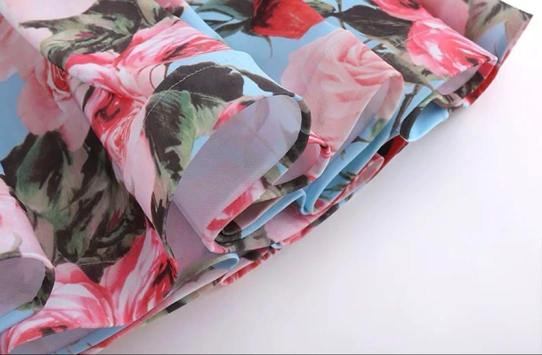 人気！花柄スタンダード向け社交ダンス練習着 ダンスパーティーにも最適な1着❤️ 新品未使用 人気！花柄スタンダード向け社交ダンス練習着 ダンス