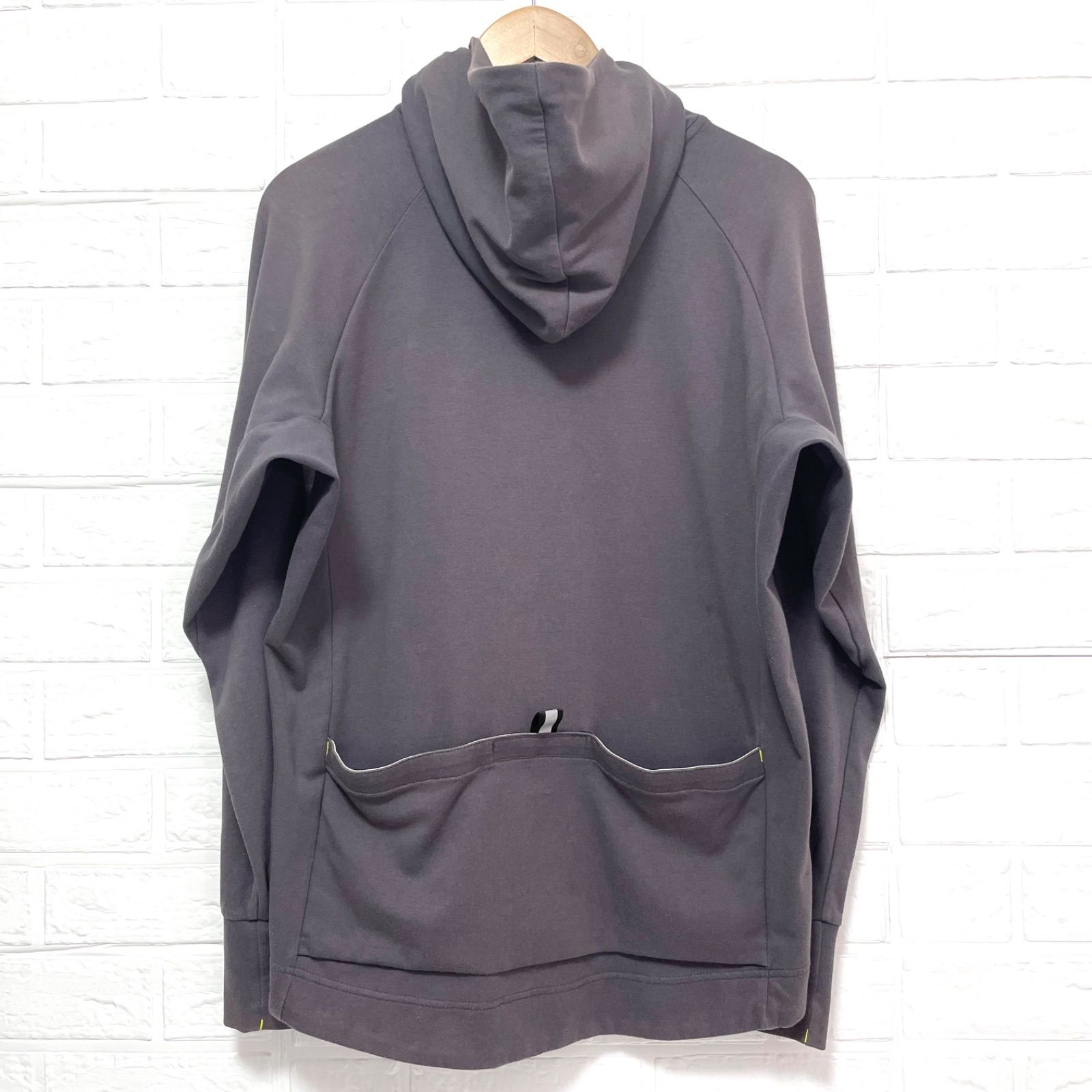 グラフィックハイネックビッグパーカー - グレー総柄 unisex] オーバーサイズハイネックウィンドブレーカー