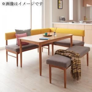 ダイニングセット（テーブルu0026ソファ ベンチ） 選べるカバーリング ミックスカラーソファベンチ リビングダイニングセット 5人 4点セット(テーブル+ソファ1脚+アームソファ1脚+ベンチ1脚) 