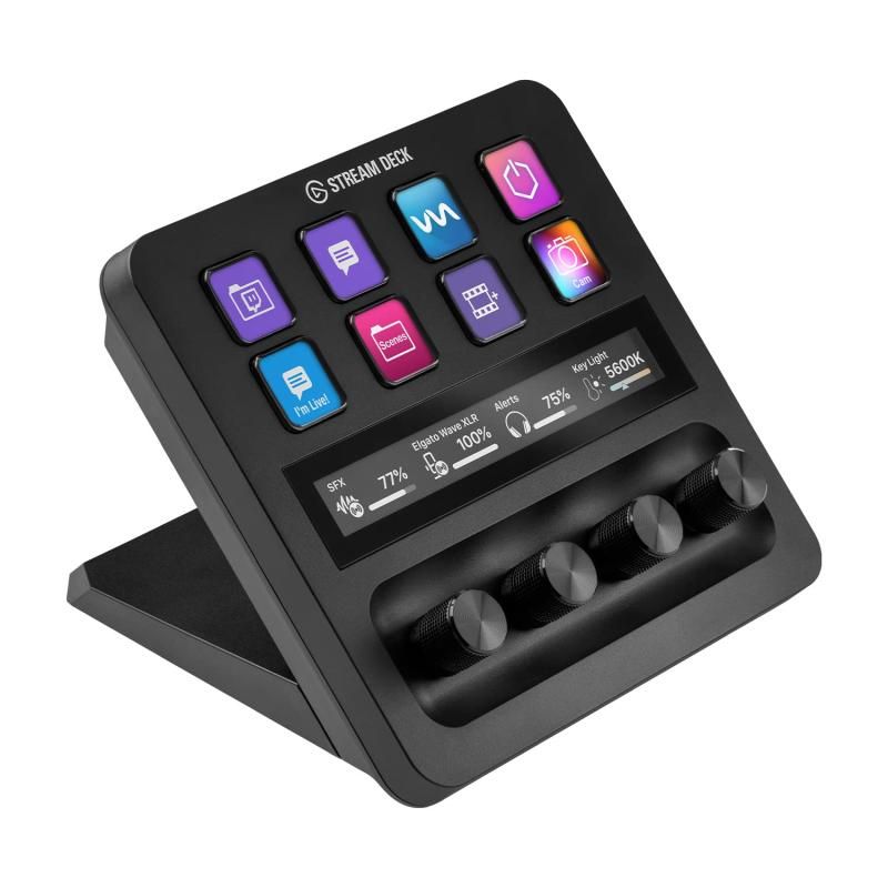 Elgato Stream Deck USB-C オーディオミキサー コンテンツクリエイターのためのライブ制作とスタジオコントローラー ストリーミング 配信 ゲーミング カスタム な