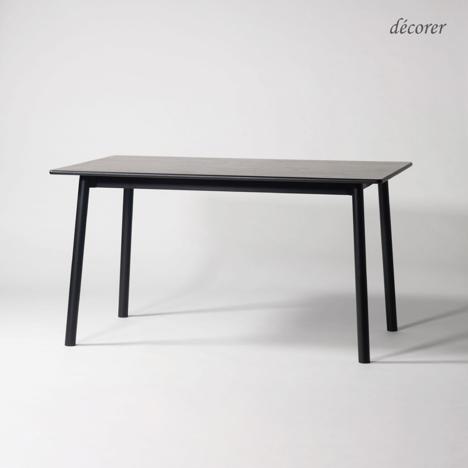 【新作】Oak dining table 135 No.16 / オークダイニングテーブル 【幅135 奥行80 高72 : 3色】 北欧 スタイル オーク 長方形 四角 モダン ブラック 黒 木製 天然木 デスク ダイニング リビング テーブル 【送料込み】