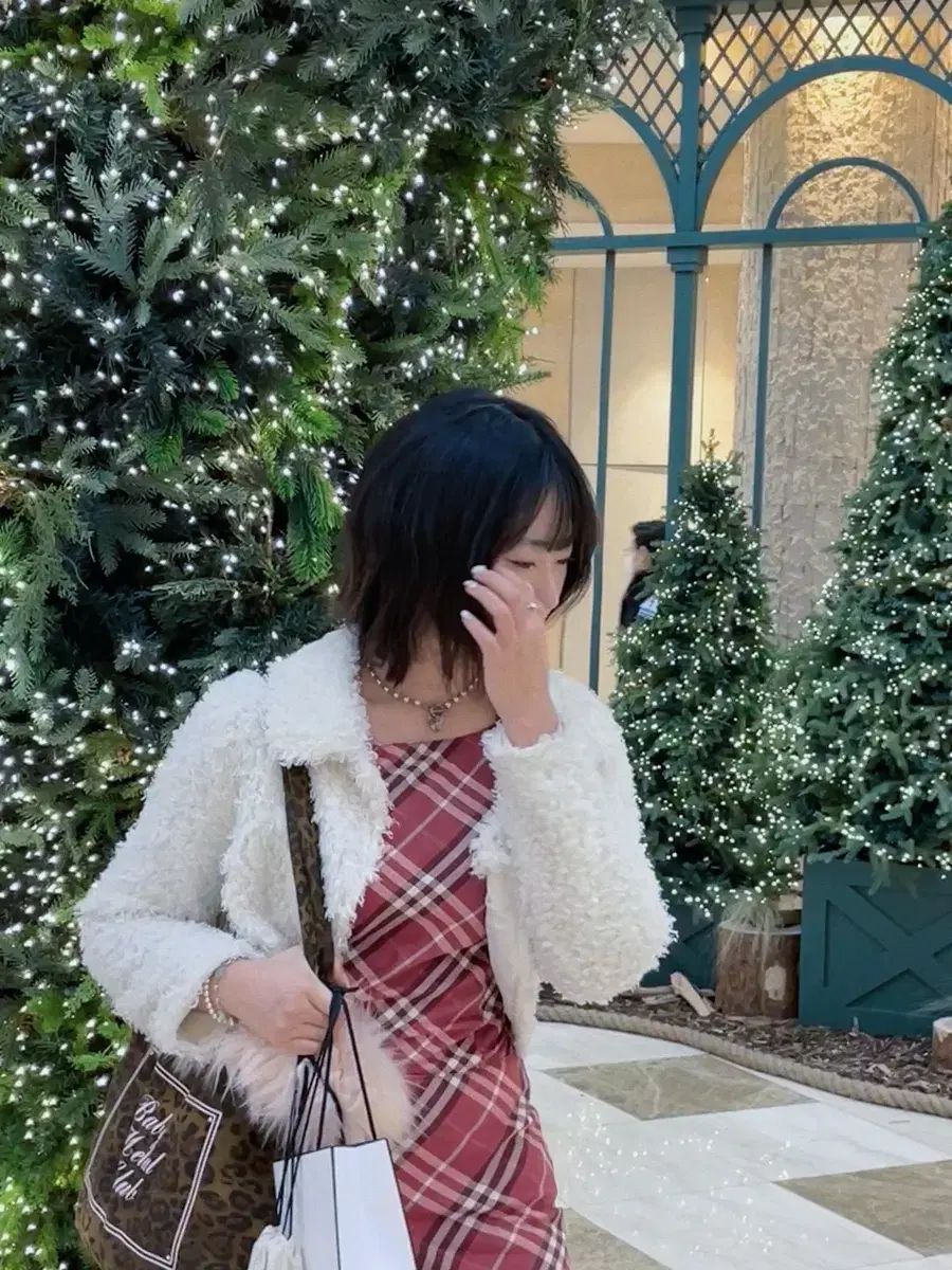 BURBERRY バーバリー ブルーレーベル レッドチェック ワンピース ショートショット o ヴィンテージ ベビーベア