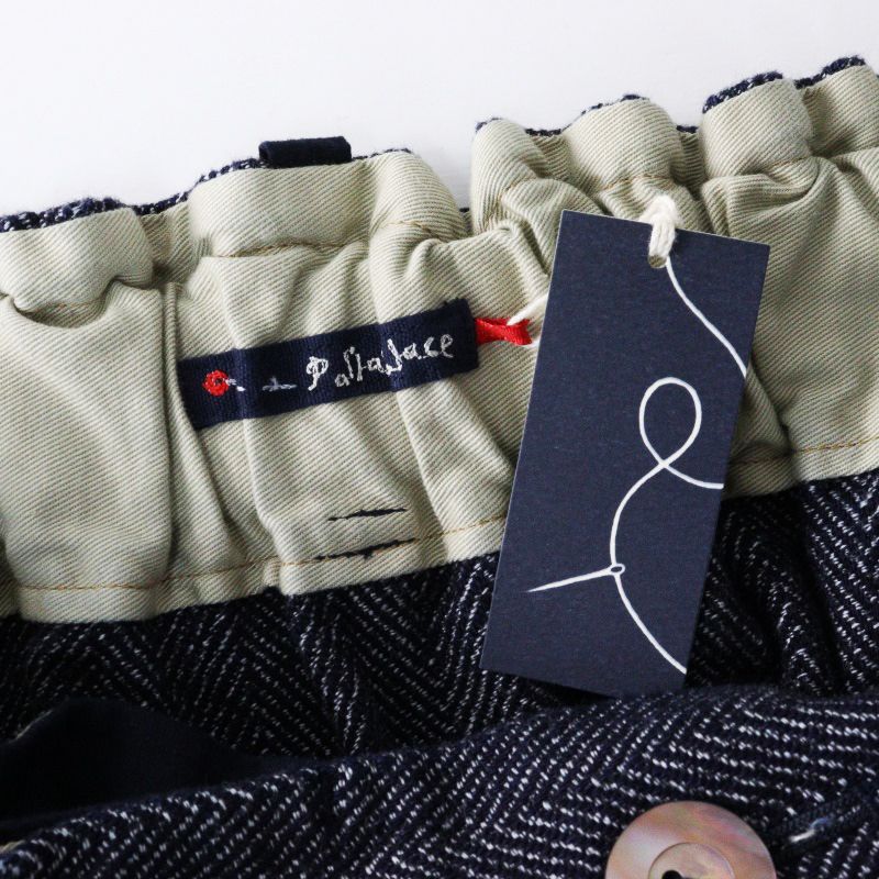 美品　パラスパレス　コットン　ヘリンボーン　 重ねスカート　インディゴ　3 美品 パラスパレス コットン ヘリンボーン 重ねスカート インディゴ 3