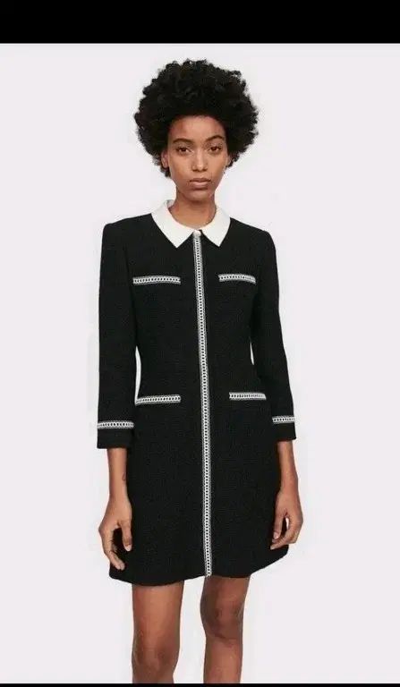 SANDRO サンドロ ツイード ワンピース 36