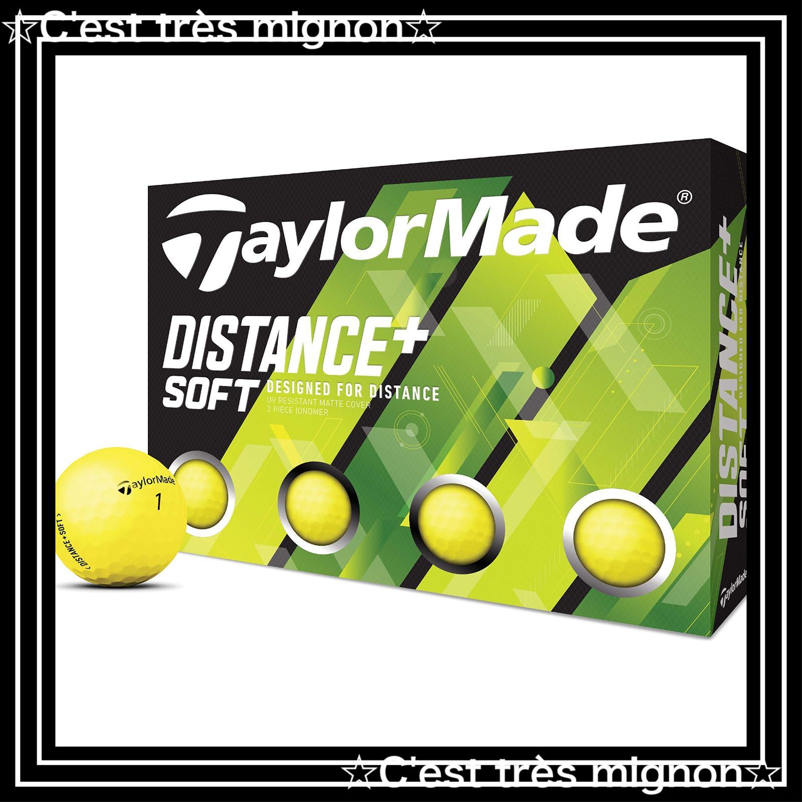 【即日発送】DISTANCE+ SOFT(ディスタンスプラスソフト) TaylorMade(テーラーメイド)日本正規品 ゴルフボール1ダース(12個入)