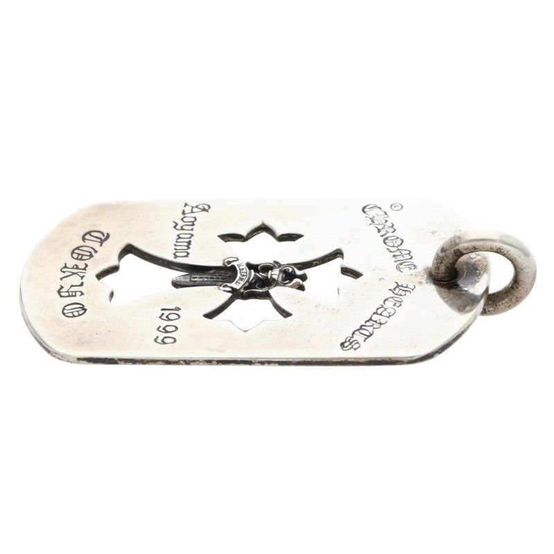 CHROME HEARTS 青山店オープン記念 ラージドッグタグ シルバートップ CHROME HEARTS 青山店オープン記念 ラージドッグタグ シルバー