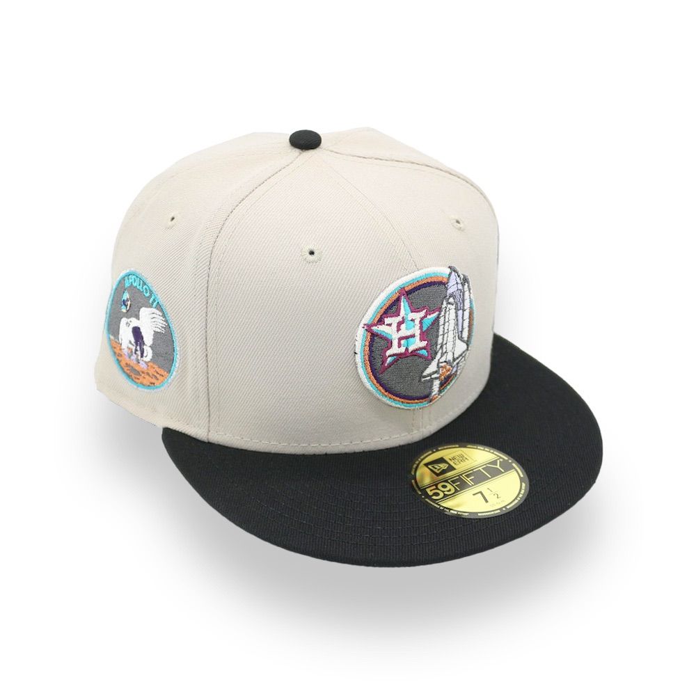 日本未発売 ニューエラ ヒューストン・アストロズ アポロ11号 サイドパッチ キャップ / NEW ERA HOUSTON ASTROS APOLLO  11 SIDE PATCH 59FIFTY CAP [STONE/BLACK] - メルカリ