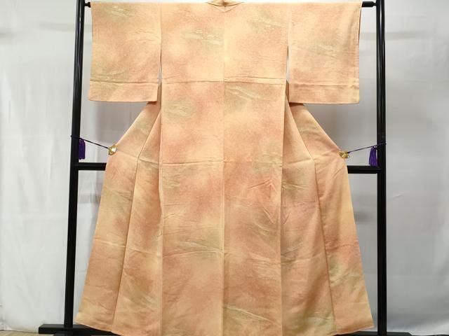 平和屋着物○上質な小紋 総絞り 暈し染め 正絹 逸品 未使用