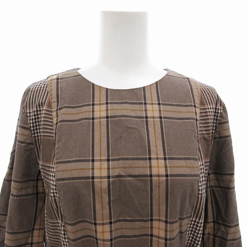 MACKINTOSH PHILOSOPHY グレンチェックワンピース　サイズ38 MACKINTOSH PHILOSOPHY マッキントッシュフィロソフィー ウール混