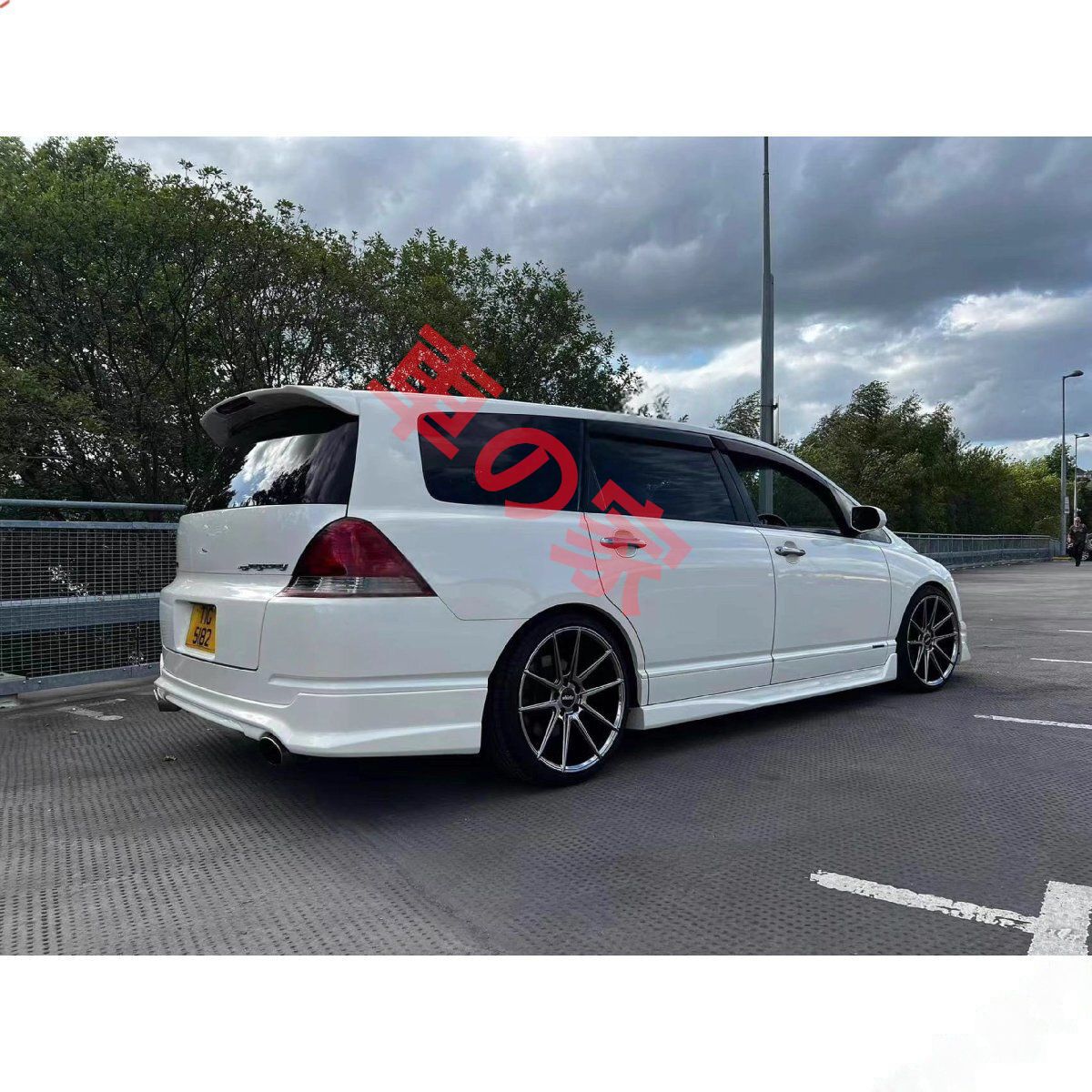 ホンダ オデッセイ RB1 大型リアウイング ABS製 ブラック 未塗装 2005年～2008年対応 FFCRYSTALESIA_COM