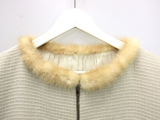 アドーア ADORE ミンク ファー ノー コート ジャケット 38 ライトベージュ系 アウター 上着 SIROKUMA-CORPORATION_COM