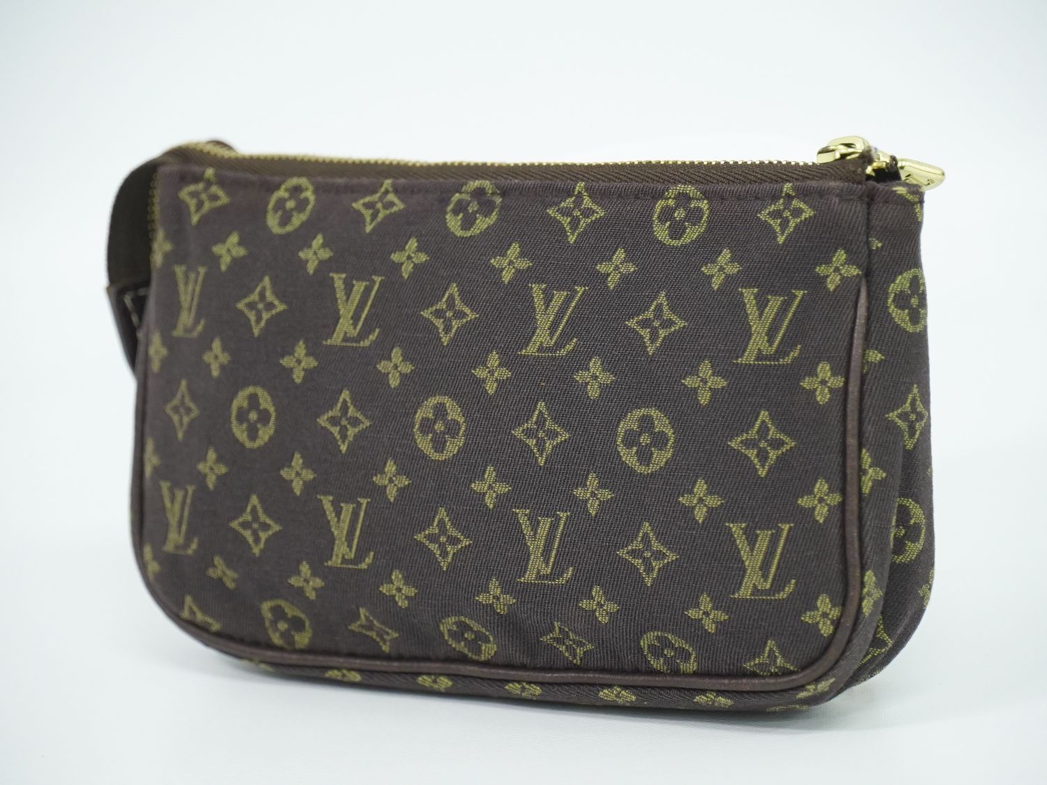 LOUIS VUITTON ルイヴィトン バケットポーチ ブラウン モノグラム 中古