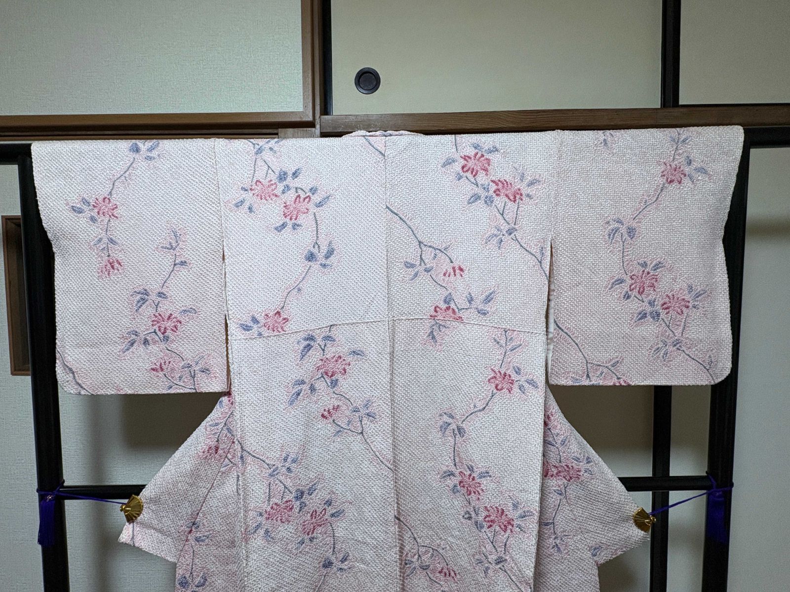 夏着物　紋紗　小紋　着尺　羽尺　反物　新品未仕立て　花柄　薄紫 2025年最新】Yahoo!オークション -紗 反物の中古品・新品・未