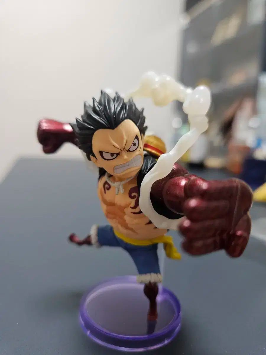 【雷市場（ポンジャン）商品韓国直送】 バンテクポ) ワンピース フィギュア モンキー・D・ルフィ ワールドコレクタブル プレミアム 歯車 4 単品