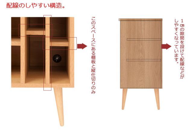 脚付きオープンラック