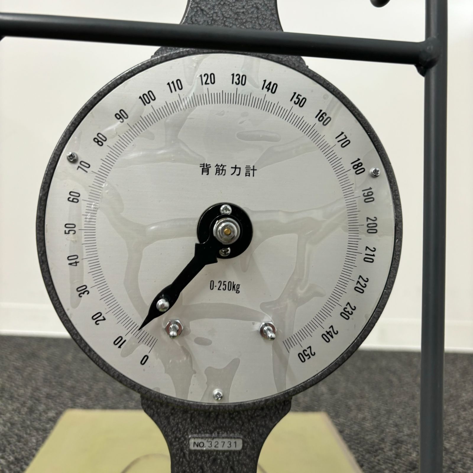 アナログ　背筋力計 引取のみ】内田洋行製 アナログ 背筋力計 250kg DK-J 学校体育