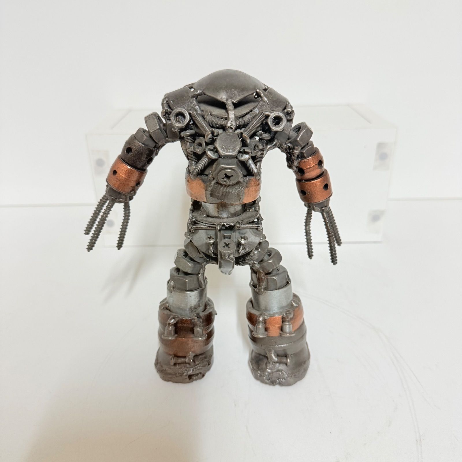 希少品】ハンドメイド メタルロボット 溶接アート 鉄製オブジェ 高さ