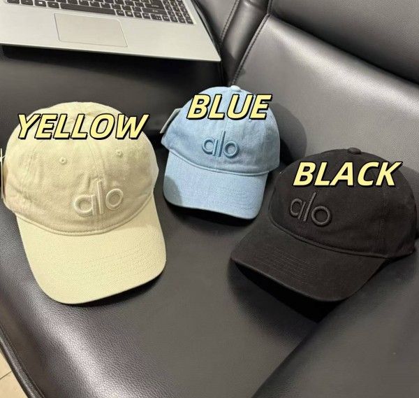 新品/人気】Alo Yoga アロヨガ ブラックデニム キャップ