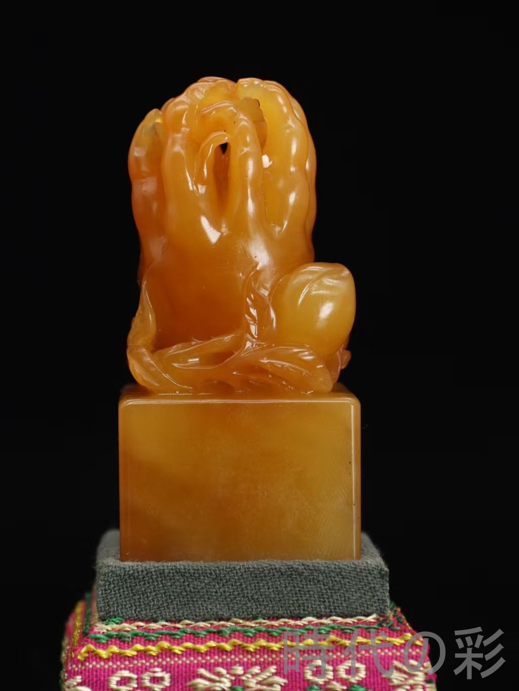 中国古美術 寿山石 篆刻家 西鳳作 瑞獣三点セット印章 工芸品 骨董品