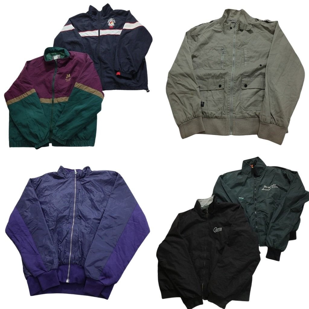 あおもも 古着卸 まとめ売り ブルゾン ジャケット 6枚セット (メンズ XL ) 切替