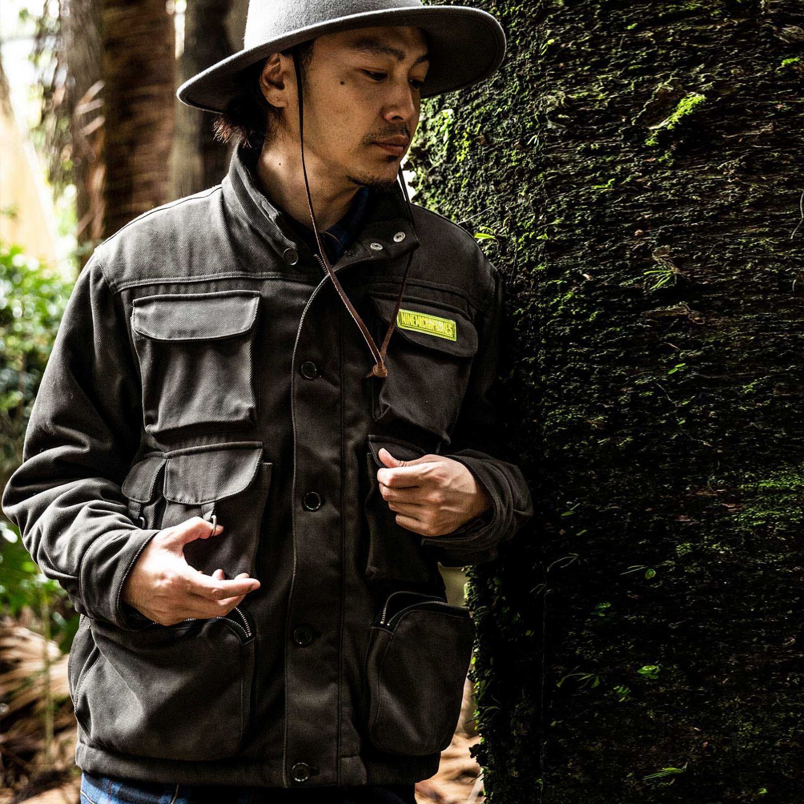 NINE MICROPHONES ナインマイクロフォンズ PADDED UTILITY JACKET