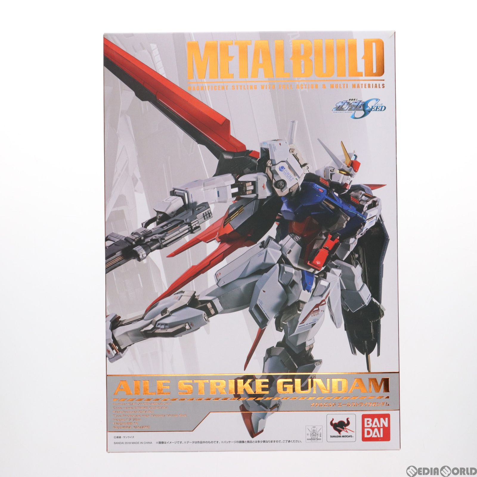 BANDAI - L BUILD エールストライクガンダム 機動戦士ガンダムSEED(シード) 完成品 可動フィギュア バンダイスピリッツ HG 機動戦士ガンダムSEED GAT-X105A エールストライクガンダム 1