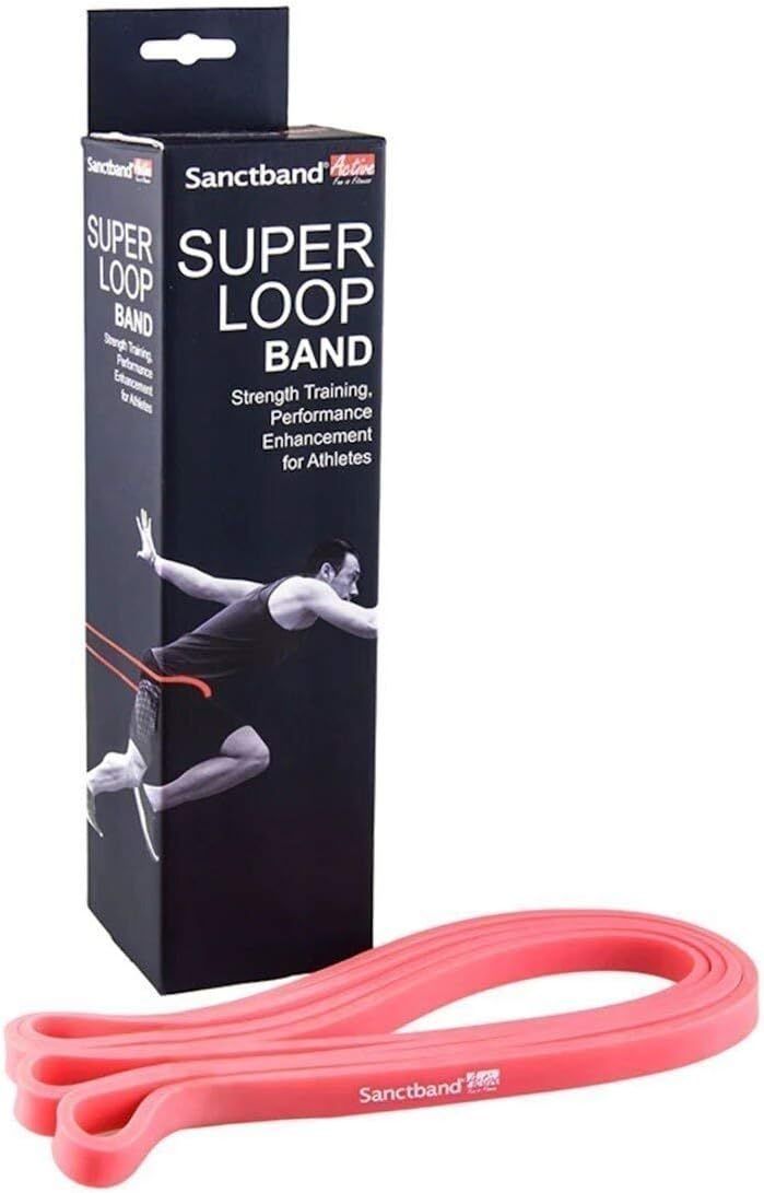 Sanctband アクティブ スーパー ループ バンド - ピンク サイズ 幅1|2インチ x 高さ3|16インチ x 長さ41インチ LFL スーパー ループ バンド ライト レジスタンストレーニング