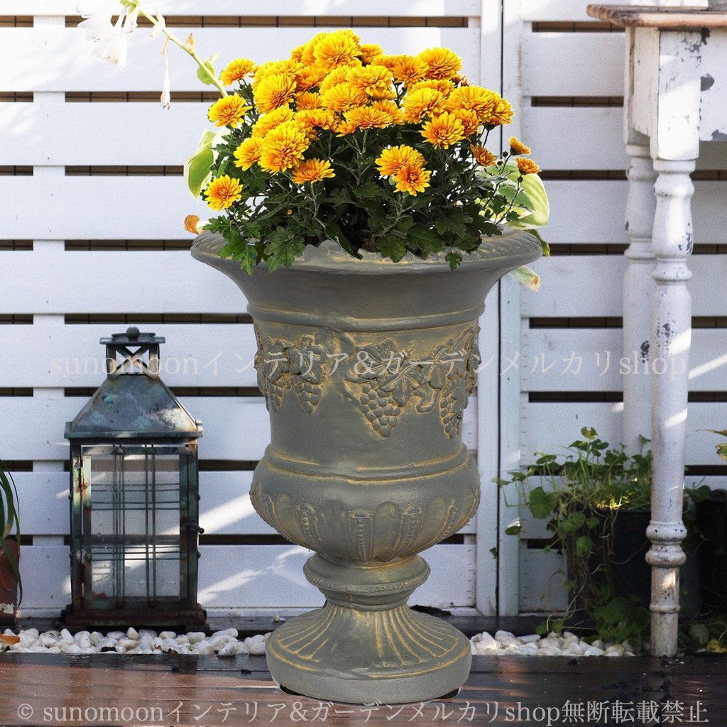 ガーデニング エレガント レリーフ 8-14 庭の装飾 ガーデン雑貨 酸化マグネシウム 彫刻 大きい ガーデンインテリア グレー ヨーロピアン調 お洒落 インテリア おしゃれ 雑貨 プランターぶどう ガーデン ヴィンテージ調 YUZUMIYA_COM