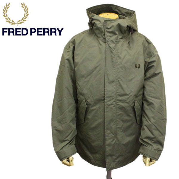 FRED PERRY (フレッドペリー) F2619 SHORT FISHTAIL PARKA フィッシュテイルパーカ 64KHAKI FP412 L  - メルカリ