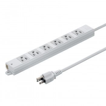 サンワサプライ 工事物件タップ 3P 6個口 3m TAP-KS6N-3