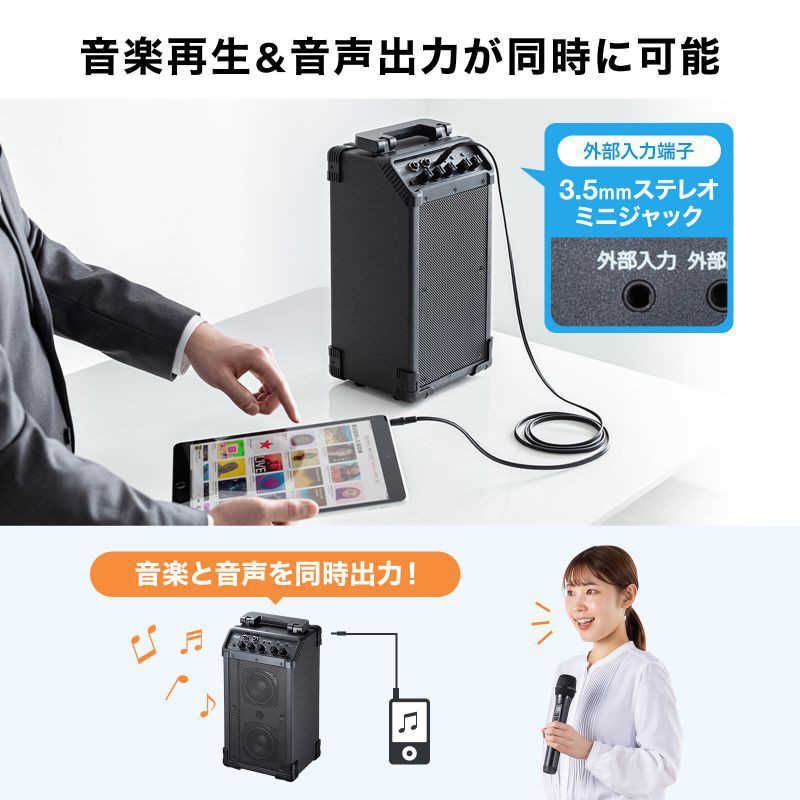 未開封 サンワサプライ ワイヤレスマイク付き拡声器スピーカー MM-SPAMP21 ♥ 送料無料 UBS-PPNI_AC_ID