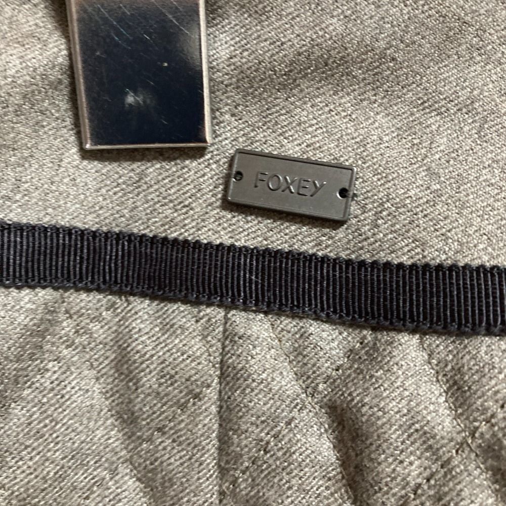 FOXEY フォクシー キルティングスカート 40127 サイズ38 グレージュ レディース 古着 GULLKHAN_COM