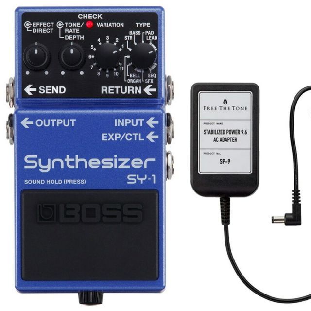 BOSS ボス SY-1 Synthesizer シンセサイザー + ACアダプター FREE THE 