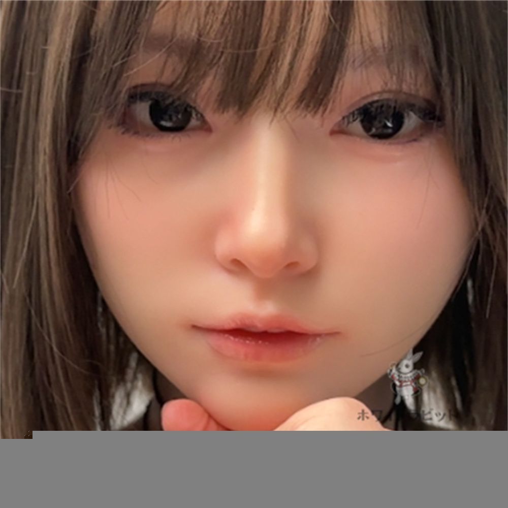 シリコンヘッド 単品 リアルドール　ウィッグ付き　未使用 ヘッド単品 軟質シリコン A64N 口可動 リアルドール 等身大ドール 済み