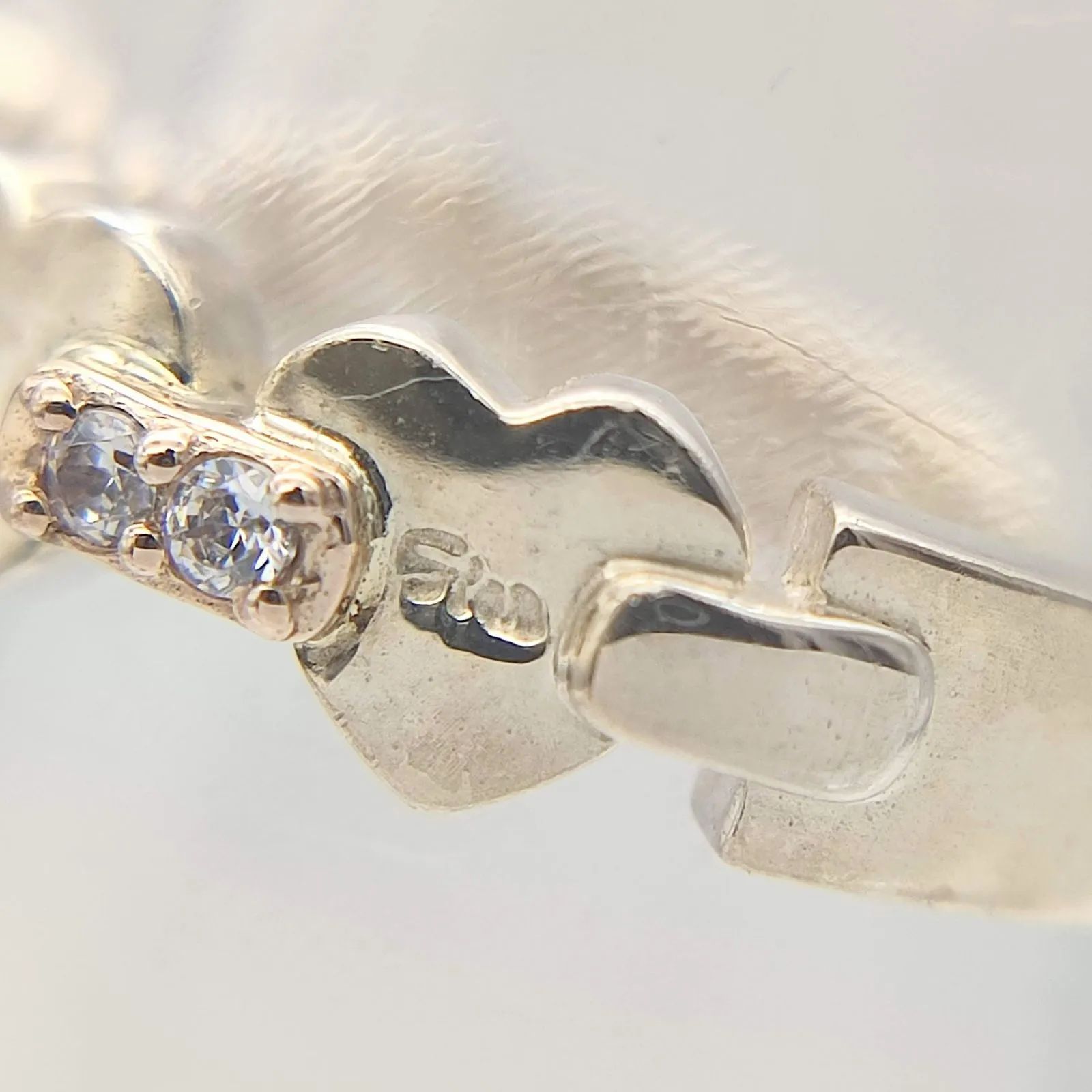 美品】STAR JEWELRY スタージュエリー ハートリング SILVER K18