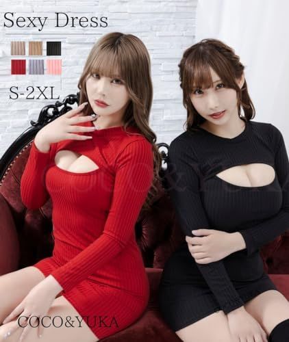 COCO&YUKA公式 ] ココアンドユカ 胸元 セクシー レディース ミニ