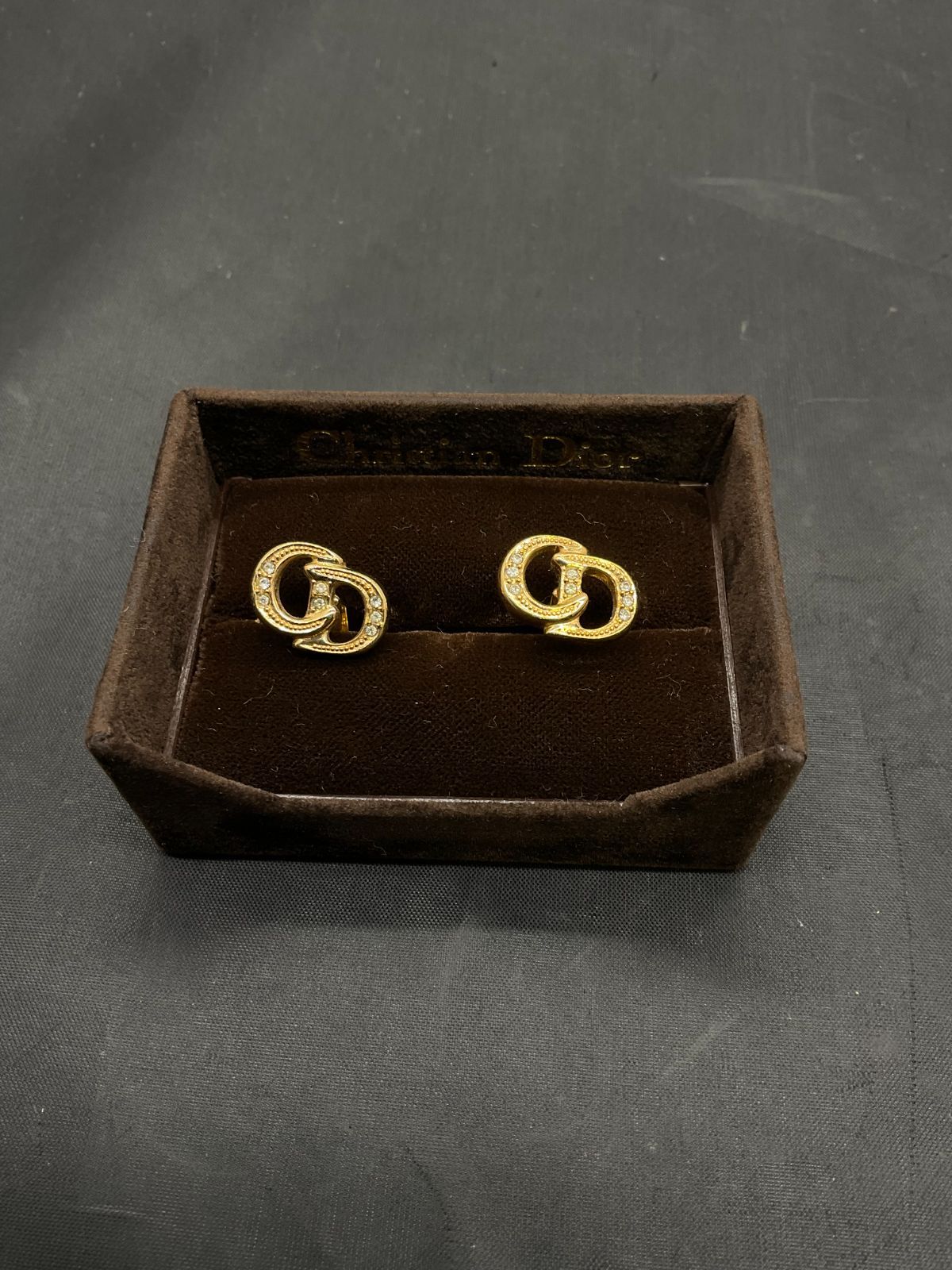 クリスチャンディオール カフス ライトストーン