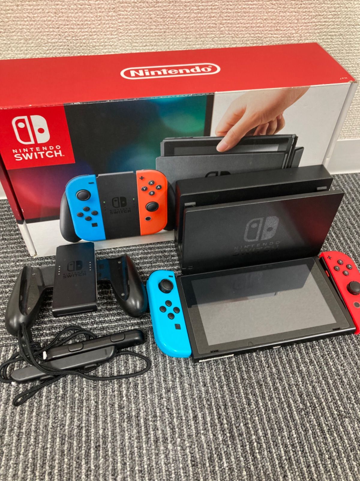＊ 動作未 Nintendo Switch 本体 ドック コントローラー 箱セット ゲーム機本体