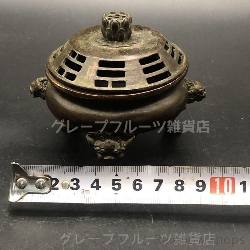 銅 細工 香炉 象蓋三層香炉 茶室 文房案頭 置物 装飾品 工芸品 銅 細工 香炉 象蓋三層香炉 茶室 文房案頭 置物 装飾品 工芸品