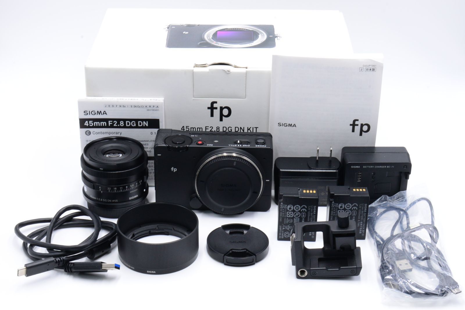 ☆極上品☆ シグマ SIGMA フルサイズミラーレス一眼カメラ fp & 45mm