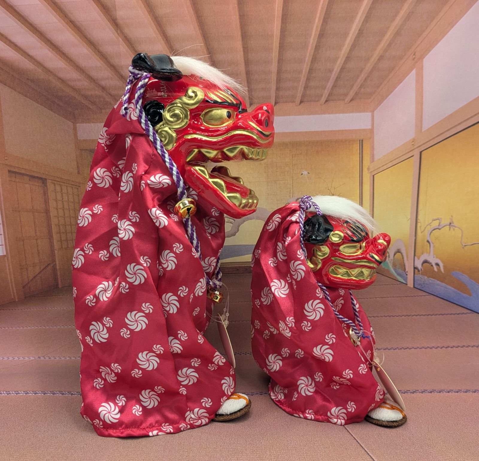 縁起物 踊る獅子舞