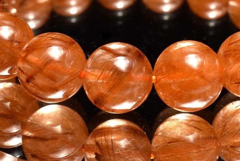 １点物 金運向上 ヴィーナスオレンジルチルクォーツ 11-11.5mm ブレスレット パワーストーン 天然石 _MA8740