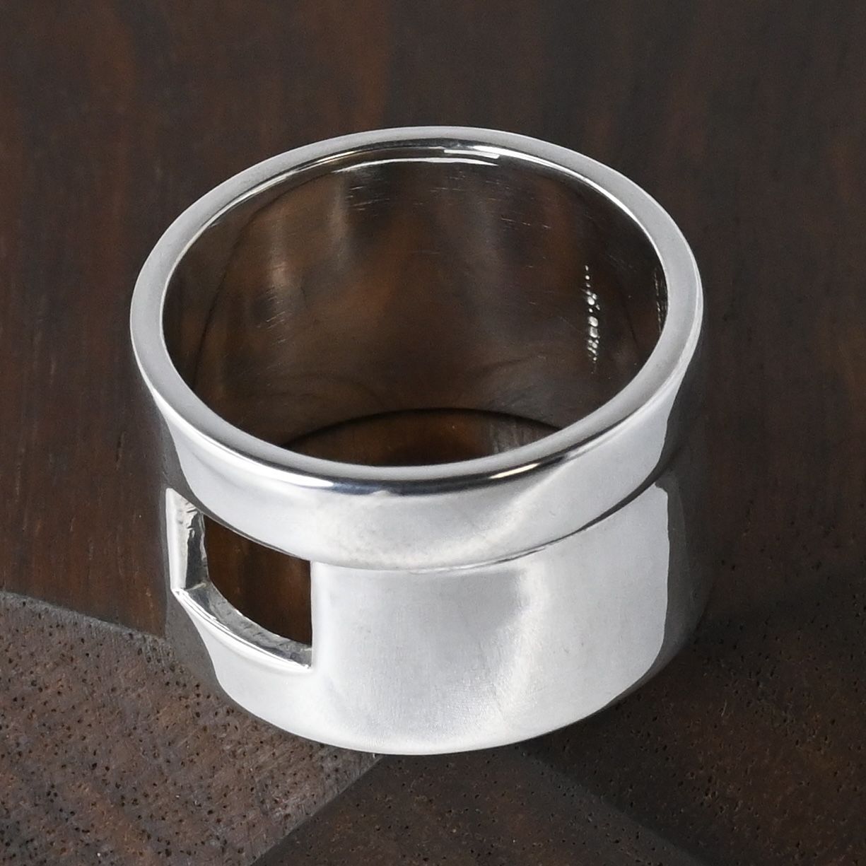 研磨済】美品 90's オールドグッチ GUCCI HEAVY BAND G RING リング