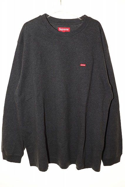 シュプリーム SUPREME 24SS SMALL BOX L/S TEE CHARCOAL XL スモール ボックス ロンT 長袖 チャコール 【ブランド古着ベクトル】【中古】AA241128