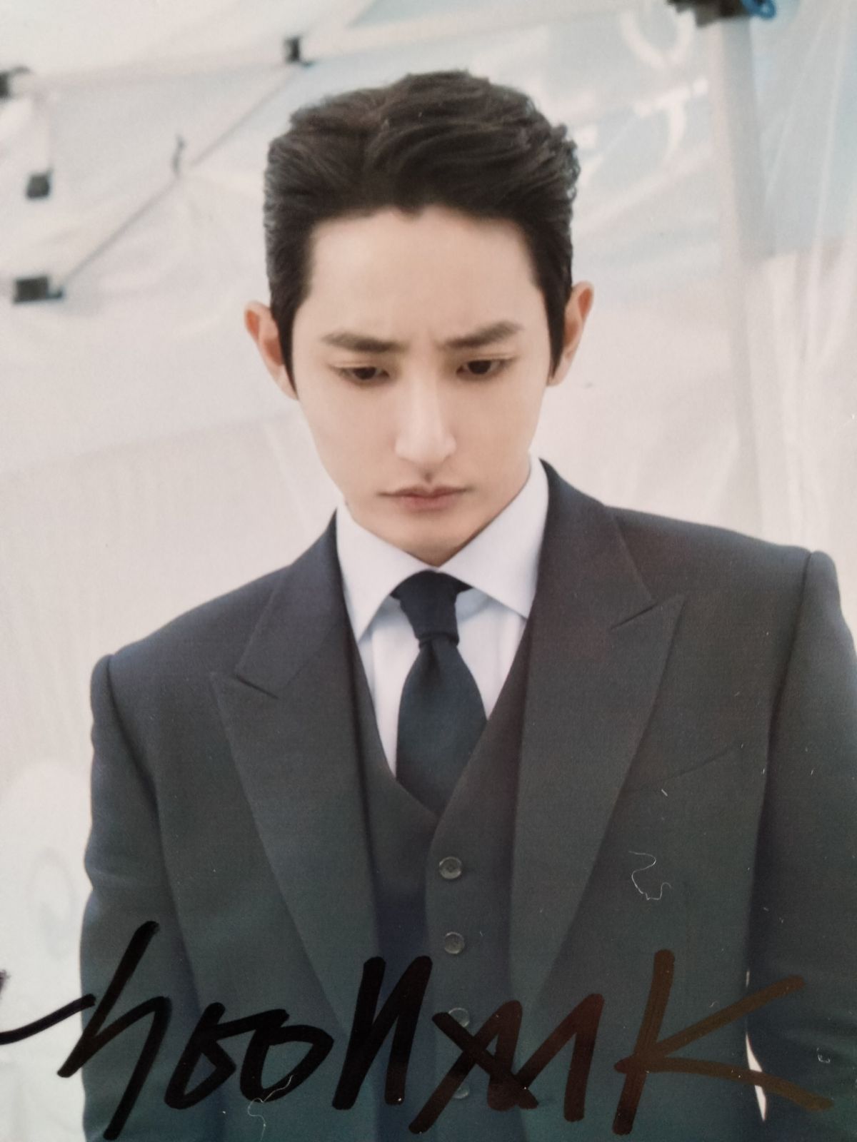 イ・スヒョク直筆サイン入り超大型写真…Lee Soo-hyuk…明日…