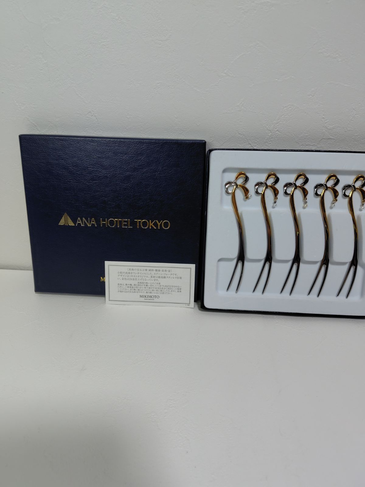 MIKIMOTO 真珠 パール付き 楽器モチーフ フォーク 6本 送料無料】ミキモト 真珠の小粒付 楽器フォーク 6本セット spoon