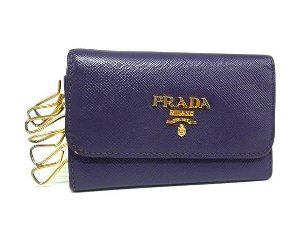 【超美品】PRADAプラダ　サフィアーノ6連キーケース　正規付属品有り PRADA（プラダ） 2PG222 QME F0002 SAFFIANO METAL NERO サフィアーノ