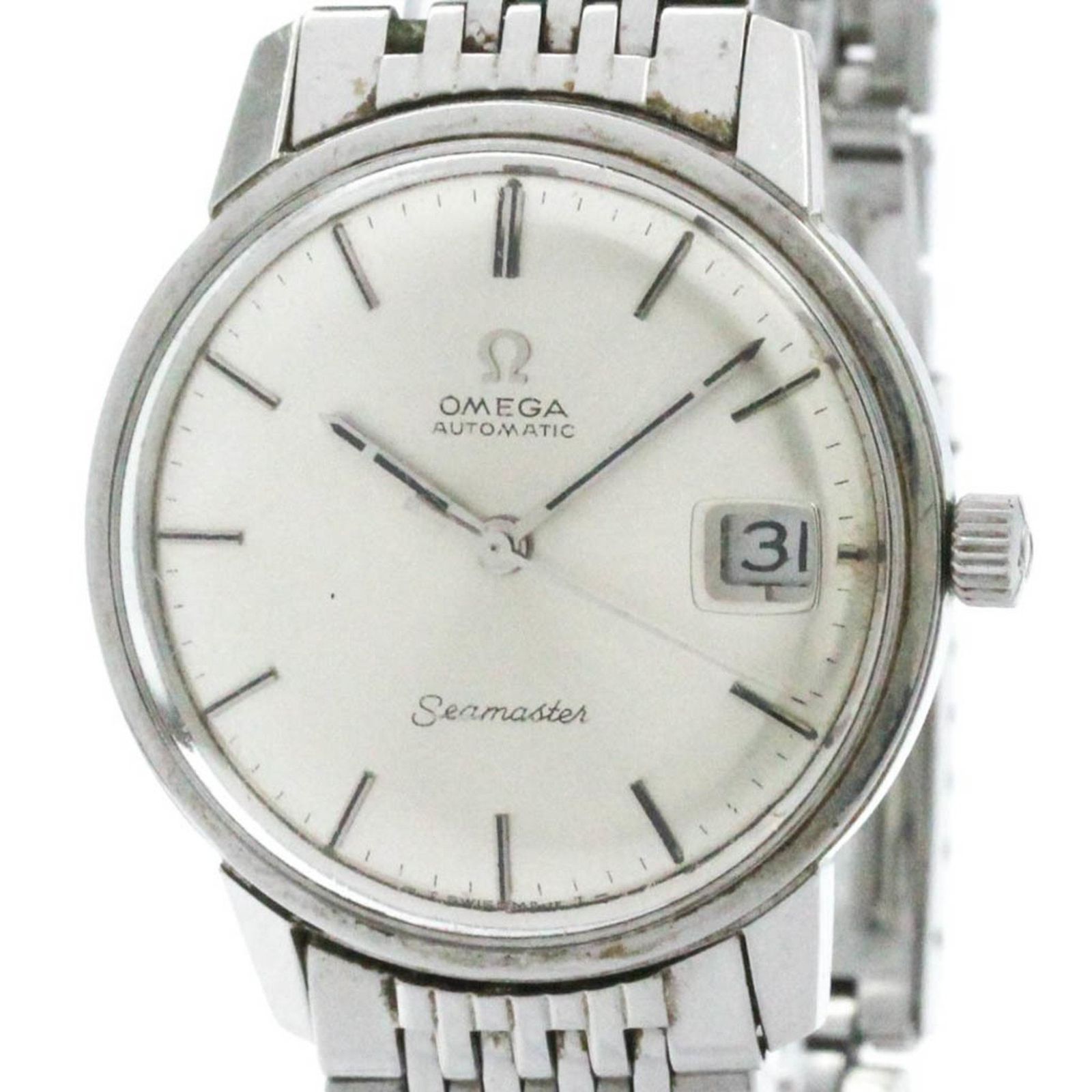 オメガ OMEGA シーマスター Cal.565 ステンレススチール 自動巻き メンズ 時計 166.037