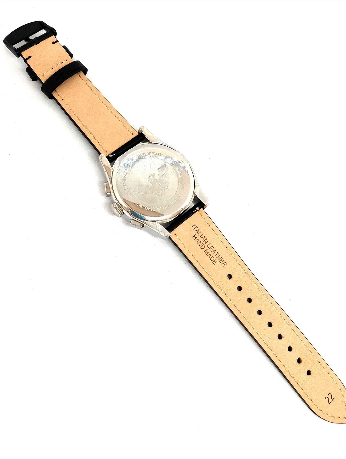 アルマーニ 腕時計 EMPORIO ARMANI AR-1633 クロノグラフ 稼働品 (3147 